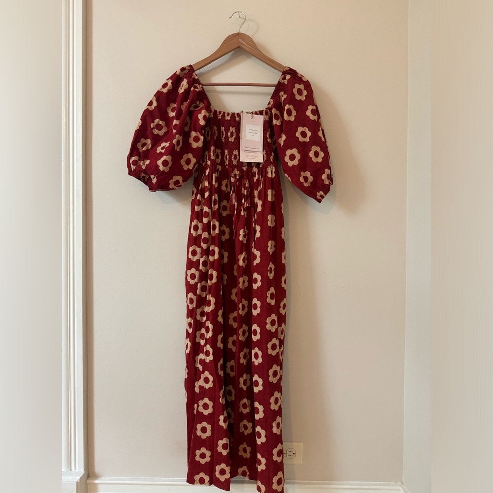NWT Christy Dawn Katrina Dress in Crimson Daisy